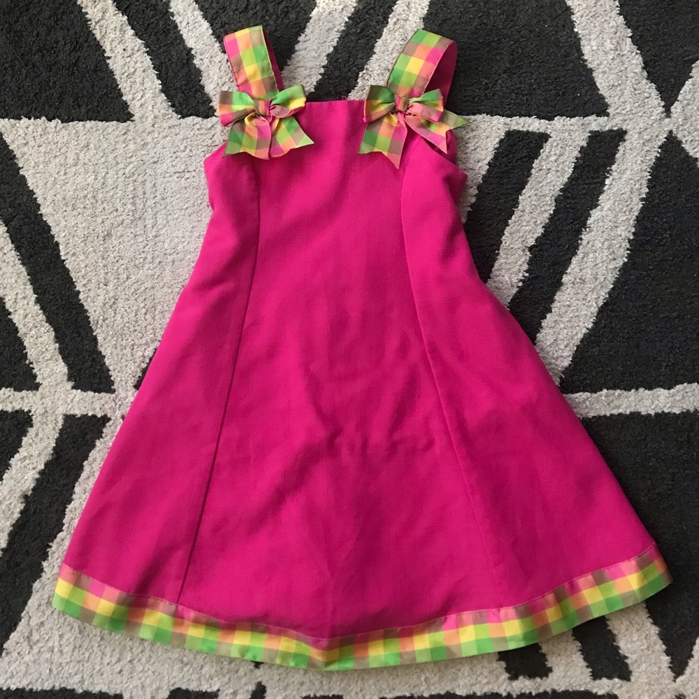 Bonnie Jean Pink & Plaid Dress